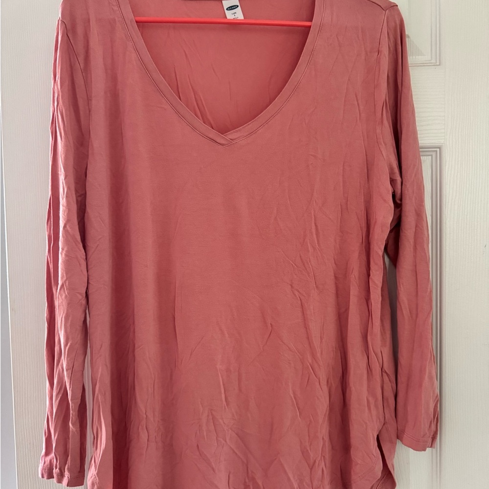 Old Navy Women's Long Sleeve Rose Top